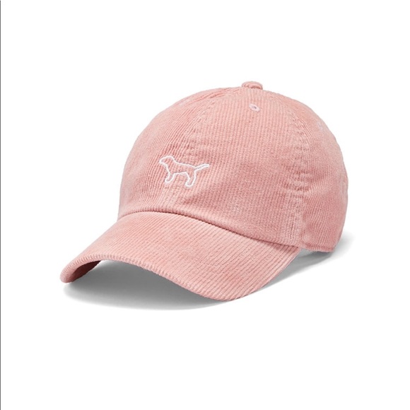pink corduroy hat